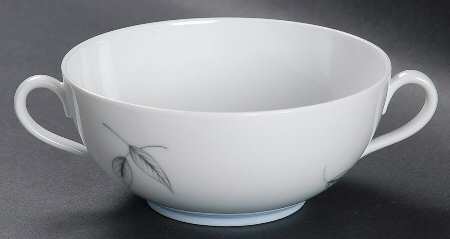 Falling Leaves Flat Cream Soup Bowl