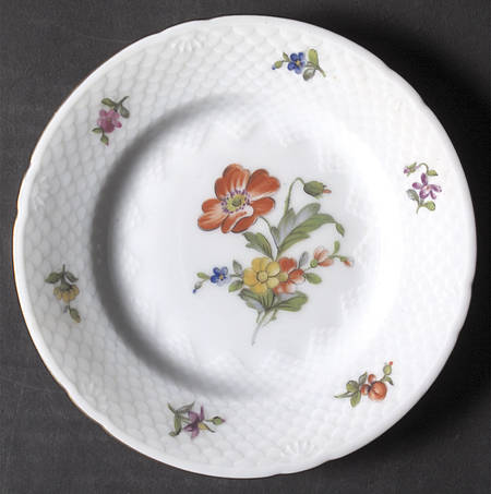 Saxon Flower (White Background) Bread & Butter Plate