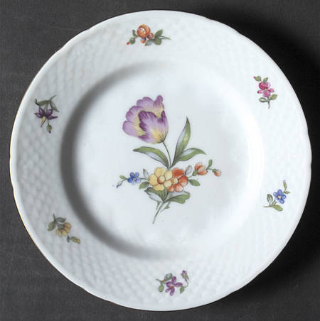 Saxon Flower (White Background) Bread & Butter Plate