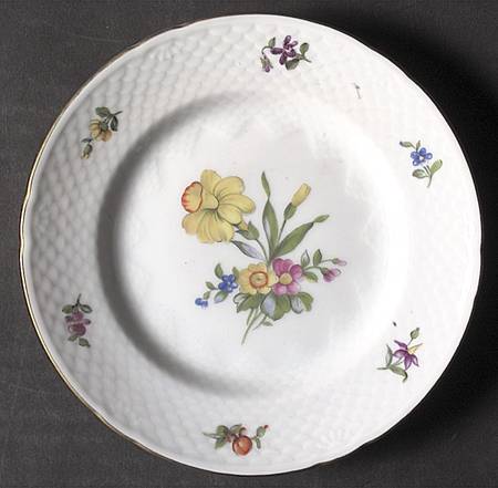 Saxon Flower (White Background) Bread & Butter Plate