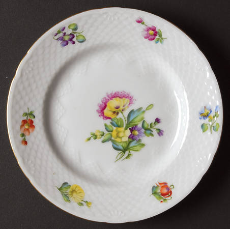 Saxon Flower (White Background) Bread & Butter Plate