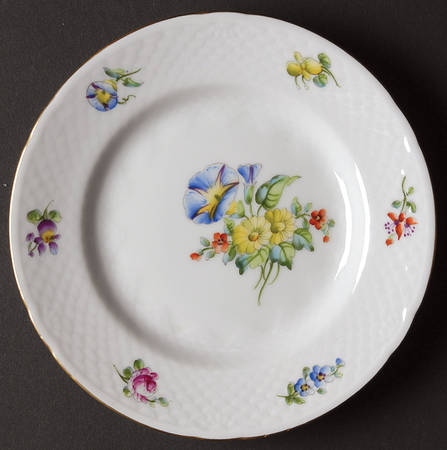 Saxon Flower (White Background) Bread & Butter Plate