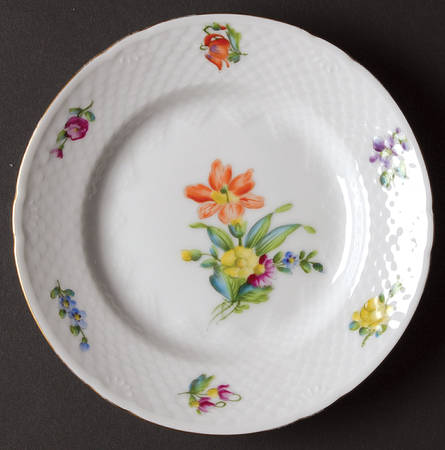 Saxon Flower (White Background) Bread & Butter Plate