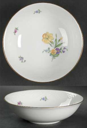 Saxon Flower (White Background) Coupe Cereal Bowl