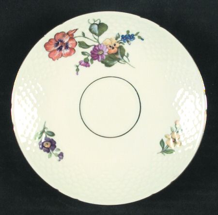 Saxon Flower (Cream Background) Saucer