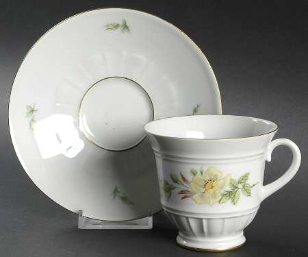 Scotch Rose II Footed Cup & Saucer Set