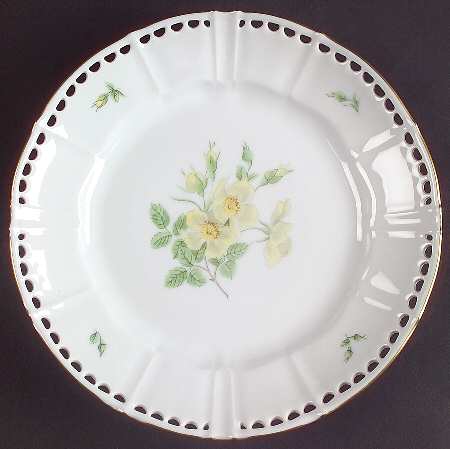 Scotch Rose II Pierced Edge Salad Plate