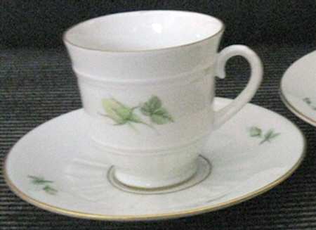 Scotch Rose II Footed Demitasse Cup & Saucer Set