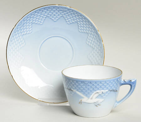 Seagull Flat Cup & Saucer Set by Bing & Grondahl