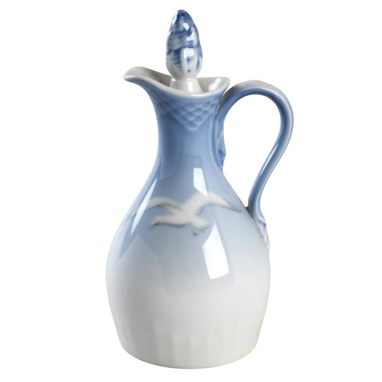 Seagull Oil Or Vinegar Cruet and Stopper by Bing & Grondahl