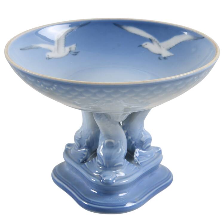 Seagull Round Compote (Height X Width) by Bing & Grondahl