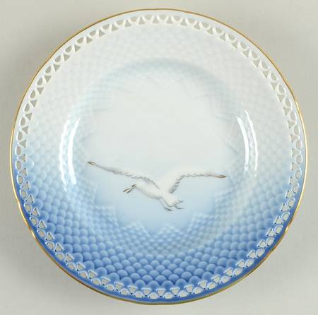 Seagull Pierced Bread & Butter Plate by Bing & Grondahl