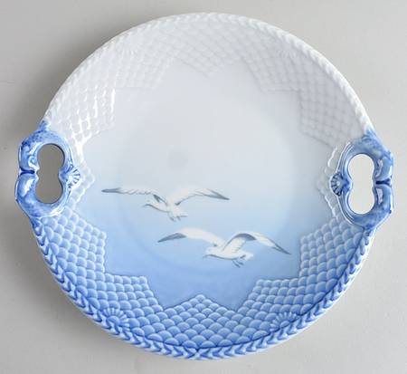 Seagull Handled Cake Plate w/No Gold Trim
