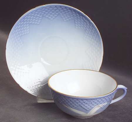 Seagull Flat Cup & Saucer Set by Bing & Grondahl