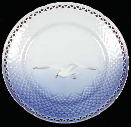Seagull Pierced Edge Salad Plate by Bing & Grondahl