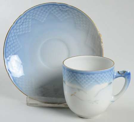 Seagull Flat Demitasse Cup & Saucer Set by Bing & Grondahl