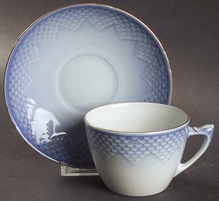 Sea Shell Flat Cup & Saucer Set