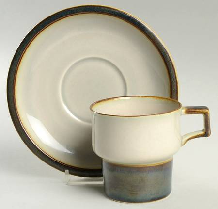 Tema Flat Cup & Saucer Set