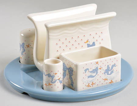 Aunt Rhody (6 Pc) S&P, Napkin Holder, Sweetener, Toothpck & T