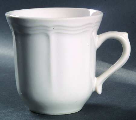 Chippendale White Flat Cup