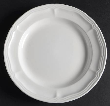 Chippendale White Salad Plate