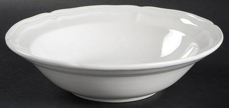 Chippendale White 9" Round Vegetable Bowl