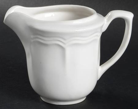 Chippendale White Creamer