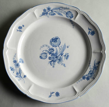 Jardin Bleu 12" Chop Plate (Round Platter)