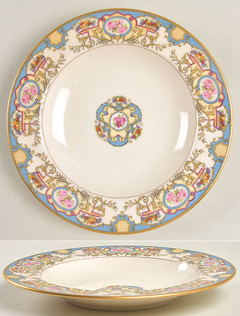 Azure (No Embossed Fruit) Rim Soup Bowl