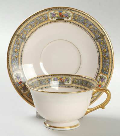 Orient Footed Demitasse Cup & Saucer Set