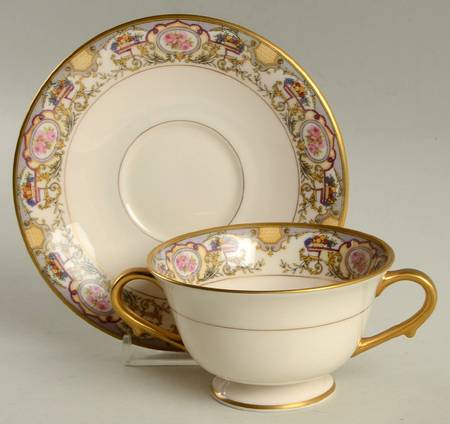 Victoria Footed Bouillon Cup & Saucer