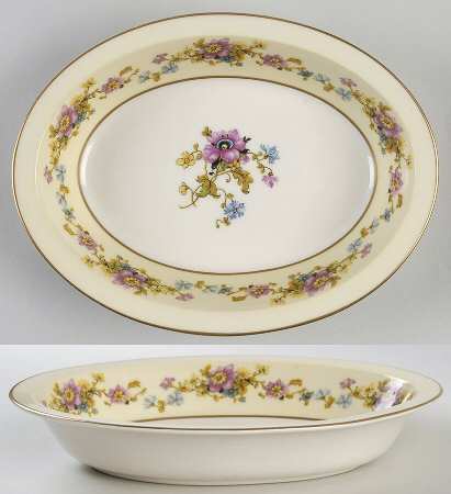 Wild Rose (USA) 9" Oval Vegetable Bowl