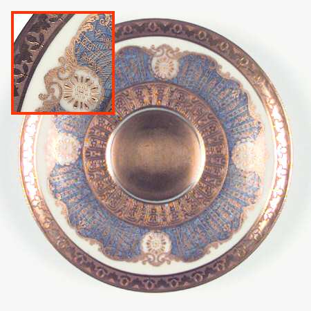 Antoinette Dark Blue Saucer for Demitasse Cup