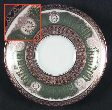 Antoinette Green Saucer