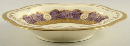 Antoinette Purple Rim Soup Bowl