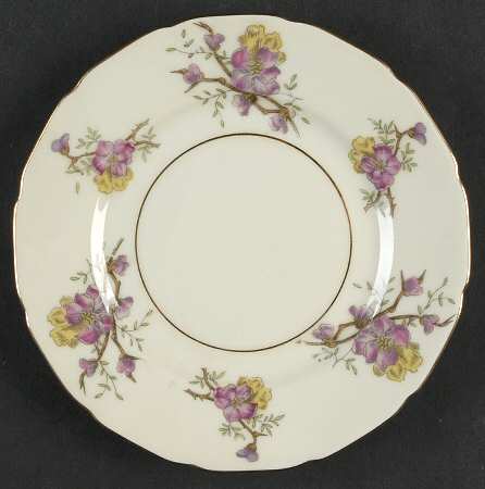 Apple Blossom (Cream Background) Bread & Butter Plate