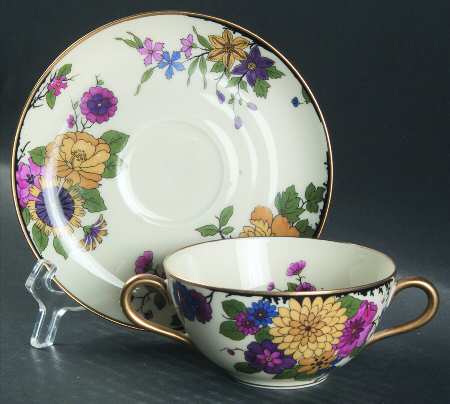 Autumnleaves Flat Bouillon Cup & Saucer