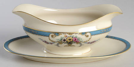 Avon Gravy Boat with Attached Underplate