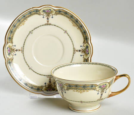 BLK3 Footed Cup & Saucer Set