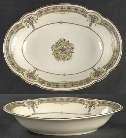 BLK3 10" Oval Vegetable Bowl