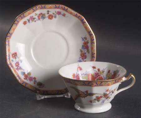 BLK5 (CZE) Footed Cup & Saucer Set
