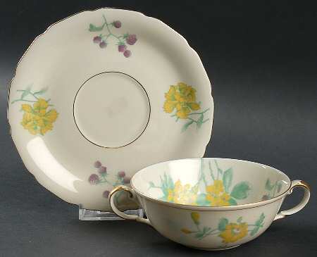 Catawba Flat Cream Soup Bowl & Saucer Set