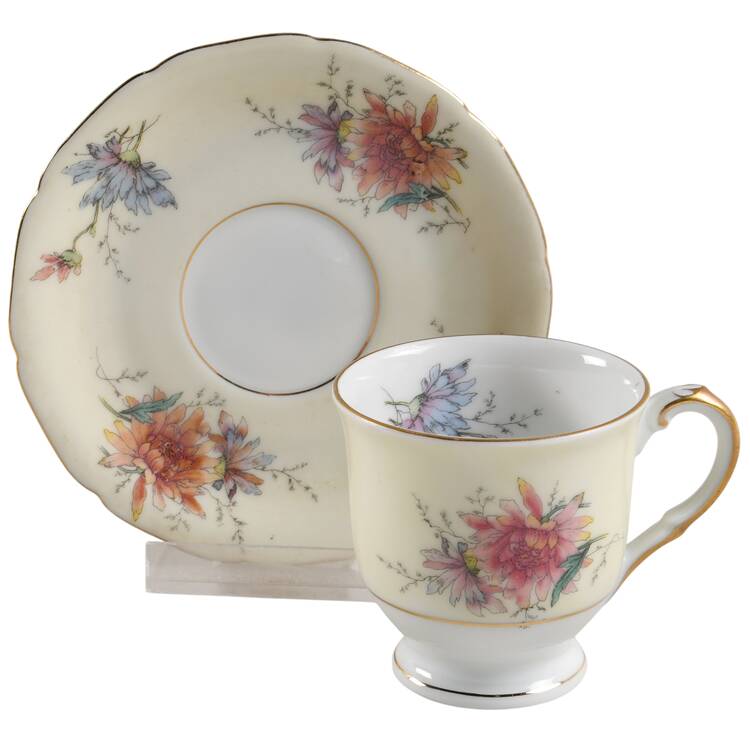 Conchita Footed Demitasse Cup & Saucer Set