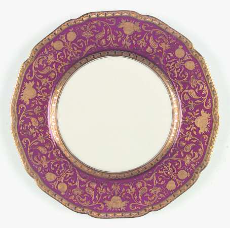 El Dorado Maroon Salad Plate