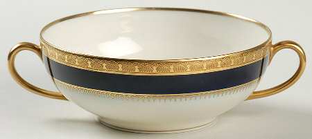 Fontainbleau Cream Flat Cream Soup Bowl