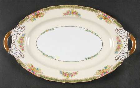 Gloria (Smooth) 14" Oval Serving Platter by Black Knight