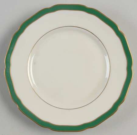 Green Band Bread & Butter Plate