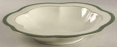 Green Band Rim Soup Bowl