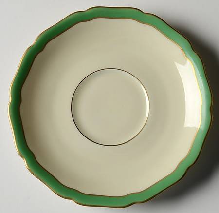 Green Band Saucer for Bouillon Cup