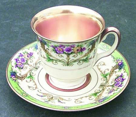 Hathaway Footed Demitasse Cup & Saucer Set